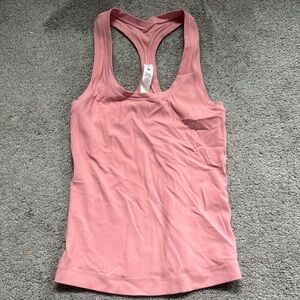 Women's Pink Racerback Tank Top. Lululemon 0